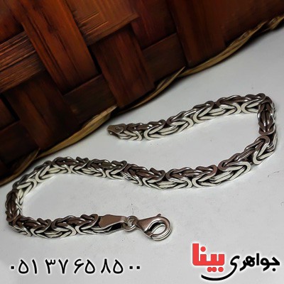 دستبند نقره کرال ترک مردانه _کد:22694