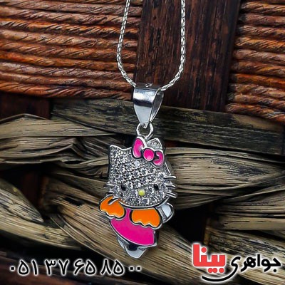 گردنبند نقره رودیوم زنانه _کد:22699