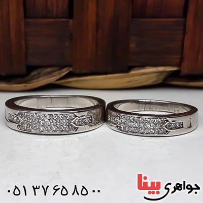 انگشتر نقره ست پرنس رودیوم _کد:22762