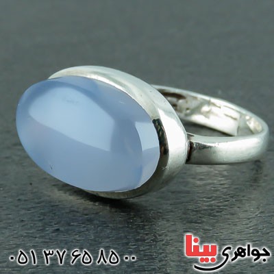انگشتر عقیق یمنی کبود بسیار زیبا _کد:22767