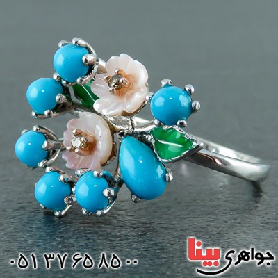 انگشتر چند جواهر خاص و زیبا زنانه  _کد:22839