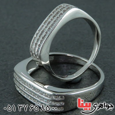 انگشتر نقره ست رودیوم بسیار شیک _کد:22894