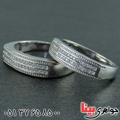 انگشتر نقره ست رودیوم بسیار شیک _کد:22902