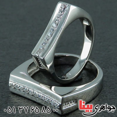 انگشتر نقره ست رودیوم بسیار زیبا _کد:22904