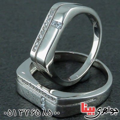 انگشتر نقره ست رودیوم بسیار زیبا _کد:22906
