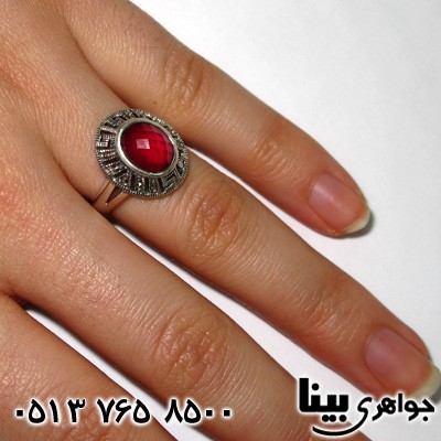 انگشتر یاقوت سرخ آلمانی زنانه