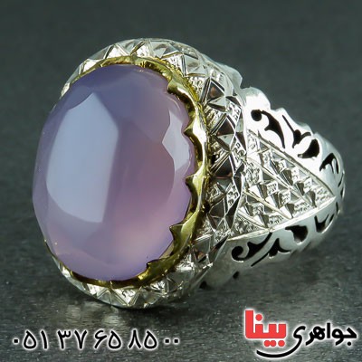 انگشتر عقیق یمنی سوسنی درشت و زیبا _کد:22982