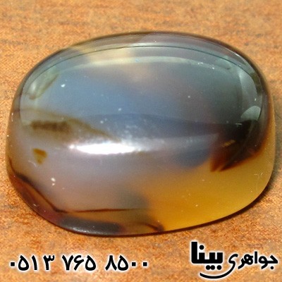 نگین انگشتر عقیق شجری بیضی انگشتری