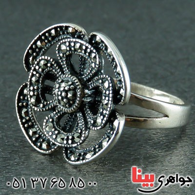 انگشتر نقره مارکازیتی بسیار زیبا _کد:23001