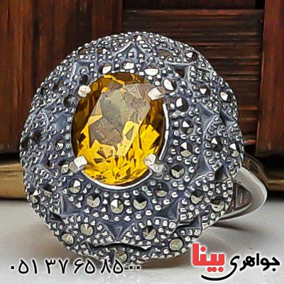 انگشتر الکساندریت زیبا و شیک مارکازیتی زنانه _کد:23030