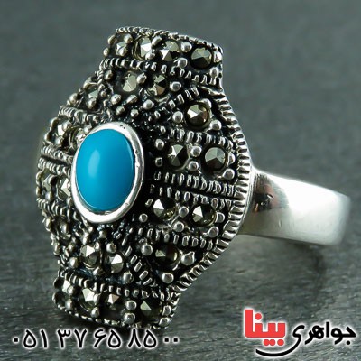 انگشتر فیروزه زنانه مارکازیتی زیبا