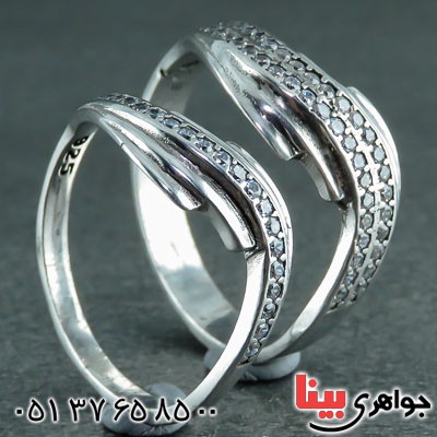 انگشتر نقره ست پرنس رودیوم _کد:23054