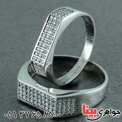 انگشتر نقره ست پرنس رودیوم _کد:23084