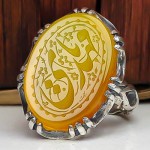 خوشرنگ با حکاکی گود یا مهدی مردانه _کد:23091 خوشرنگ با حکاکی گود یا مهدی مردانه _کد:23091