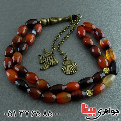 تسبیح عقیق سلیمانی 33 دانه ای شیک و خاص _کد:23130