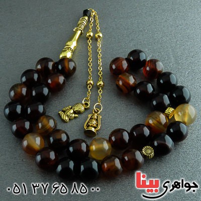 تسبیح عقیق سلیمانی شیک و خاص 33 دانه ای _کد:23144