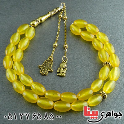 تسبیح عقیق شرف الشمس 33 دانه ای زیبا _کد:23145