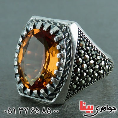 انگشتر الکساندریت مارکازیتی بسیار خوشرنگ _کد:23194