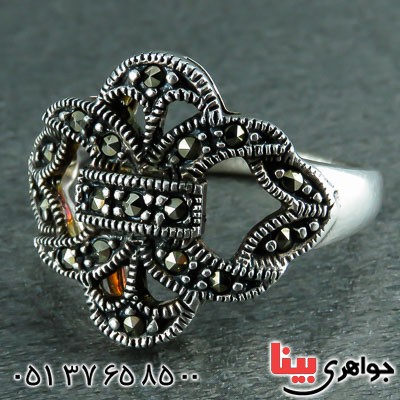 انگشتر نقره مارکازیتی درجه یک زنانه