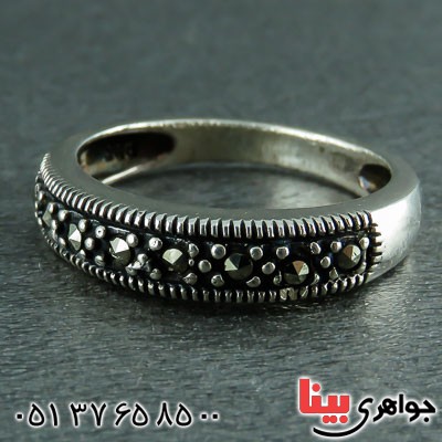انگشتر نقره مارکازیتی بسیار زیبا _کد:23206
