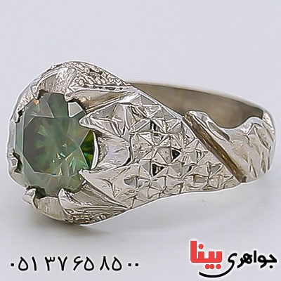انگشتر الماس روسی (موزانایت) _کد:23350