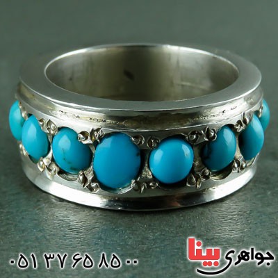 انگشتر فیروزه نیشابوری کلکسیونی _کد:23451