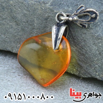 گردنبند کهربا لهستانی خوشرنگ _کد:23601
