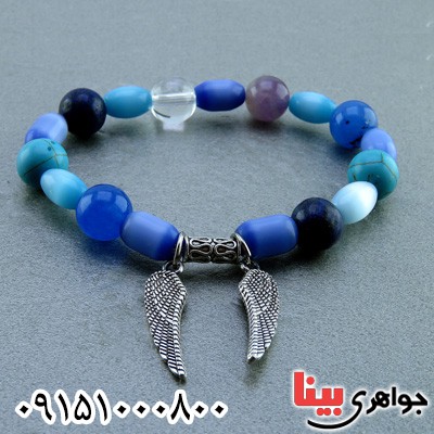 دستبند چند جواهر سنگ درمانی زنانه _کد:23653