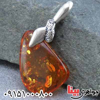 گردنبند کهربا بلونی روسی بسیار زیبا _کد:23663