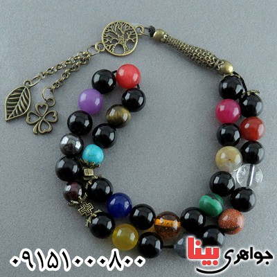 تسبیح چند جواهر 33 دانه ای چاکرا درمانی خاص _کد:23731