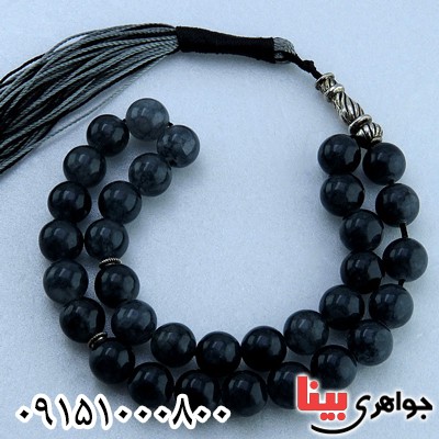 تسبیح جید دودی 33 دانه ای درشت و خوشرنگ _کد:23738