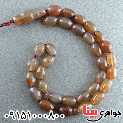 تسبیح عقیق یمنی جزع بسیار عالی 33 دانه ای _کد:23778