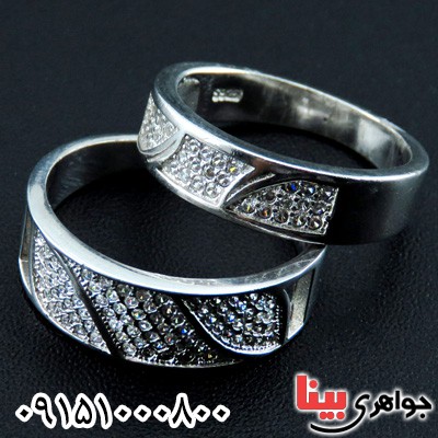 انگشتر نقره ست پرنس رودیوم _کد:23782