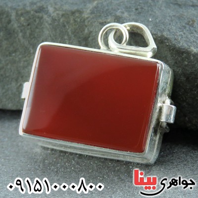 گردنبند عقیق قرمز شگفت انگیز احراز موکل دار _کد:23828