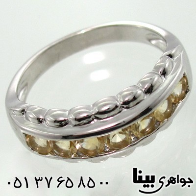 انگشتر سیترین حلقه ست ازدواج
