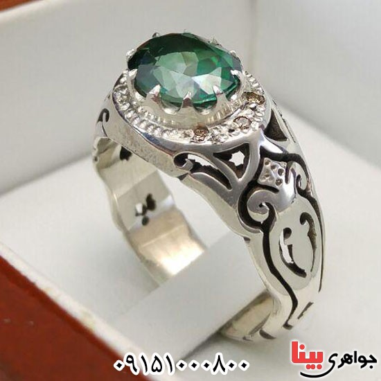 انگشتر توپاز دست ساز فاخر مردانه _کد:24001