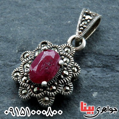 گردنبند یاقوت سرخ طرح مارکازیتی زنانه زیبا