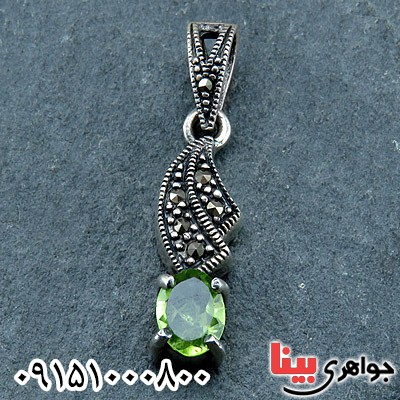گردنبند زبرجد خوشرنگ مارکازیتی زنانه  _کد:24020