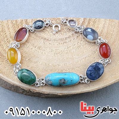 دستبند چند جواهر سلجوقی مناسب سنگ درمانی _کد:24117