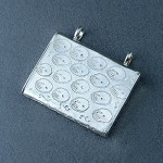 گردنبند نقره جاسازی ادعیه بسیارزیبا