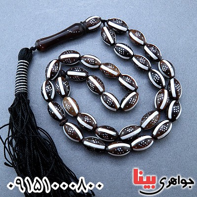 تسبیح کشکول (کوک) 33 دانه ای با طرحی خاص _کد:24193