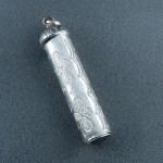 گردنبند نقره لوله حرز زیبا جاسازی ادعیه