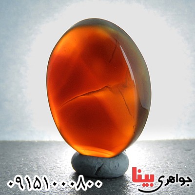 نگین انگشتر عقیق یمنی جزع کبدی شفت العبد _کد:24205