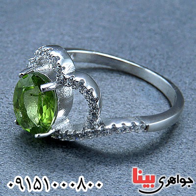 انگشتر زبرجد زنانه بسیار زیبا و خاص _کد:24236