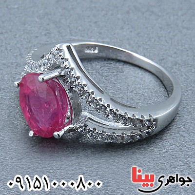 انگشتر یاقوت سرخ خوشرنگ و خاص _کد:24261
