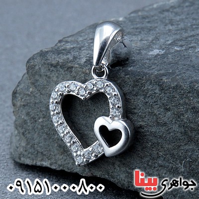 گردنبند نقره طرح قلب خاص زنانه _کد:24291