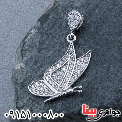 گردنبند نقره طرح پروانه خاص و زیبا _کد:24313