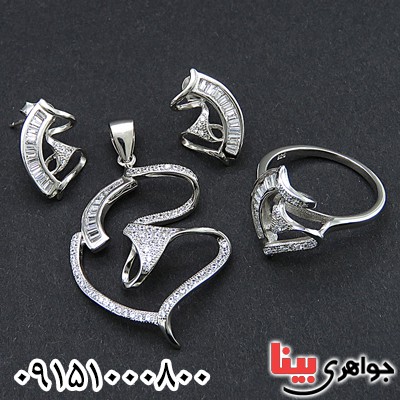 سرویس نقره رودیوم خاص زنانه _کد:24445