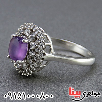 انگشتر عقیق یمنی کبود خوشرنگ بسیار زیبا _کد:24526