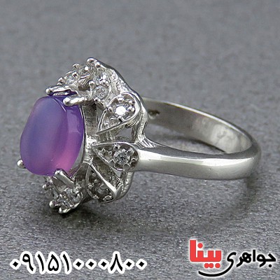 انگشتر عقیق یمنی کبود خوشرنگ خاص مناسب کودکان